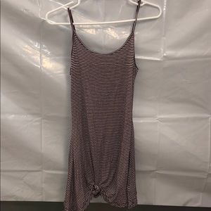 Striped spaghetti strap dress